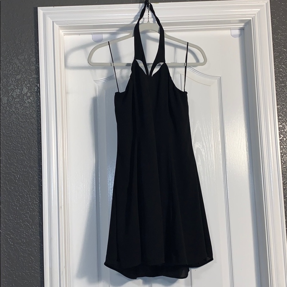 Black dress with cute neckline